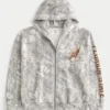 Boxy Zip-Up Florida State University Graphic Camo Hoodie Boxy Zip-Up Florida State University Graphic Camo Hoodie