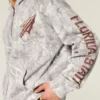 Boxy Zip-Up Florida State University Graphic Camo Hoodie Boxy Zip-Up Florida State University Graphic Camo Hoodie