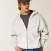 Boxy Zip-Up Hoodie Boxy Zip-Up Hoodie