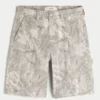 Camo baggy denim short
