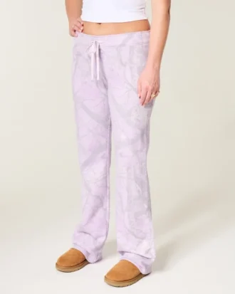 Camo bootcut joggingbroek
