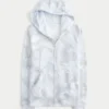 Camo-hoodie met ritssluiting en nepbontrand Camo-hoodie met ritssluiting en nepbontrand