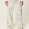 Camo superbaggy schildersjeans