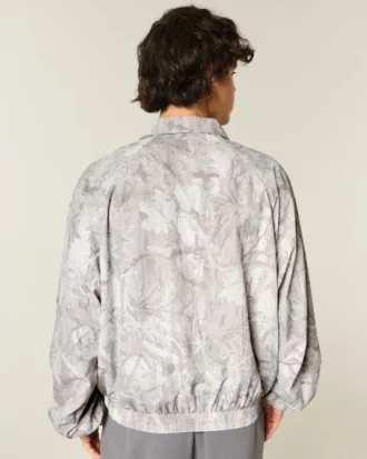 Camouflage windjack met ritssluiting