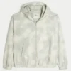Camouflage windjack met ritssluiting