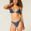 Cheeky bikinibroekje met dubbele bandjes en kralen