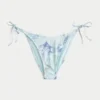Cheeky bikinibroekje met haakwerkachtige rand en strikbandjes aan de zijkant