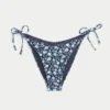 Cheeky bikinibroekje met haakwerkachtige rand en strikbandjes aan de zijkant