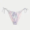 Cheeky bikinibroekje met haakwerkachtige rand en strikbandjes aan de zijkant