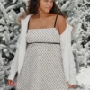 Chiffon babydoll mini-jurk Chiffon babydoll mini-jurk
