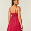 Chiffon babydoll mini-jurk Chiffon babydoll mini-jurk