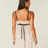Chiffon babydoll mini-jurk Chiffon babydoll mini-jurk