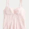 Chiffon tanktop met kanten rand Chiffon tanktop met kanten rand