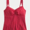 Chiffon tanktop met kanten rand Chiffon tanktop met kanten rand
