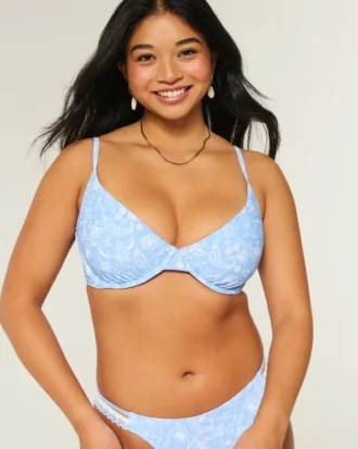 Curvy beugel-plunge bikinitop