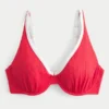 Curvy High Apex geribbelde beugelbikinitop