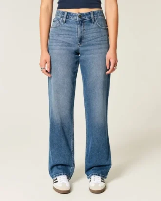 Curvy high-rise dad jeans