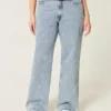 Curvy high-rise medium wash baggy jeans