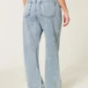 Curvy high-rise medium wash baggy jeans