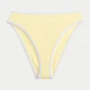 Curvy hoog uitgesneden hooggetailleerd geribbeld cheeky bikinibroekje