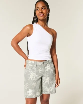 Curvy laag uitgesneden camouflage baggy jort