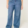 Curvy mid-rise medium wash baggy jeans Curvy mid-rise medium wash baggy jeans