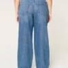Curvy mid-rise medium wash baggy jeans Curvy mid-rise medium wash baggy jeans