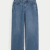 Curvy mid-rise medium wash baggy jeans Curvy mid-rise medium wash baggy jeans