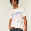 Del Mar Dog Shack T-shirt met print Del Mar Dog Shack T-shirt met print