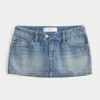 Denim micro minirok