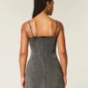 Denim mini-jurk