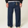 Donkerblauwe skaterbaggy jeans Donkerblauwe skaterbaggy jeans