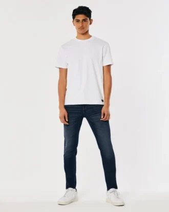 Donkerblauwe skinny jeans