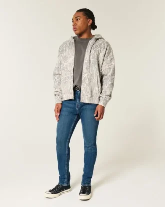 Donkerblauwe skinny jeans
