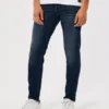 Donkerblauwe skinny jeans Donkerblauwe skinny jeans