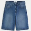 Donkerblauwe superbaggy denim short Donkerblauwe superbaggy denim short