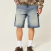 Donkere baggy denim short Donkere baggy denim short