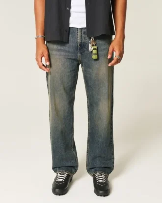 Donkere baggy jeans