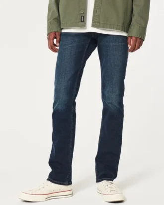 Donkere slim straight jeans