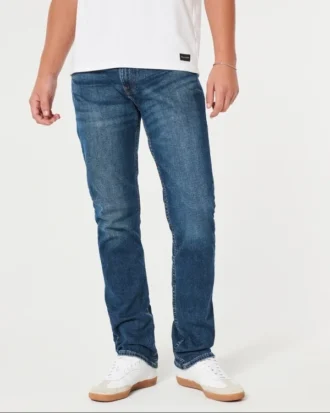 Donkere slim straight jeans
