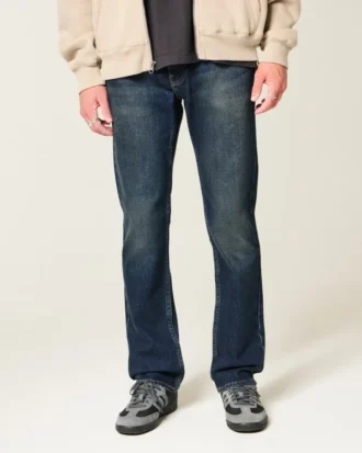 Donkere slim straight jeans