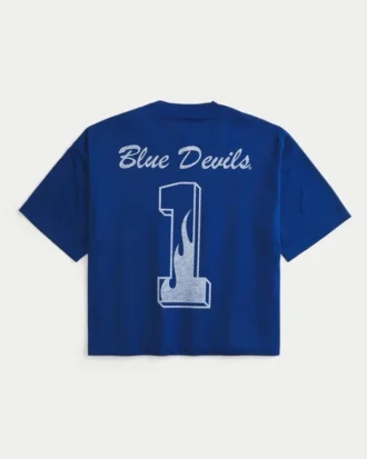 Duke University Blue Devils grafisch voetbalshirt
