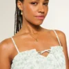 Easy Crop Strapless Lace Inset Tube Top Easy Crop Strapless Lace Inset Tube Top