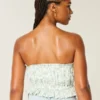 Easy Crop Strapless Lace Inset Tube Top Easy Crop Strapless Lace Inset Tube Top