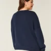 Easy Jumping Fish Graphic Crew Sweater Easy Jumping Fish Graphic Crew Sweater