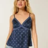 Easy Lace-Trim Satin Cami Easy Lace-Trim Satin Cami
