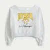 Easy Off-the-Shoulder Iowa Hawkeyes Graphic Sweatshirt Easy Off-the-Shoulder Iowa Hawkeyes Graphic Sweatshirt