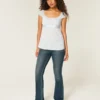 Easy satijnen babydolltop met strik Easy satijnen babydolltop met strik