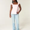 Easy satijnen babydolltop met strik Easy satijnen babydolltop met strik