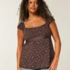 Easy satijnen babydolltop met strik Easy satijnen babydolltop met strik